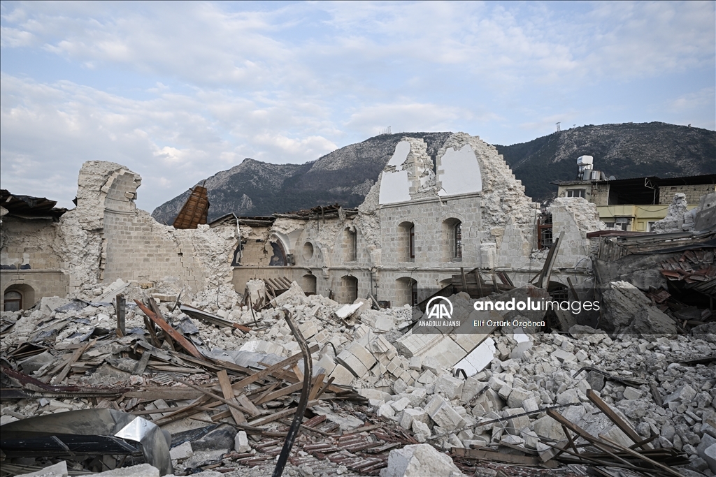 Antakya'daki Rum Ortodoks Kilisesi De Depremlerde Yıkıldı - Anadolu Ajansı