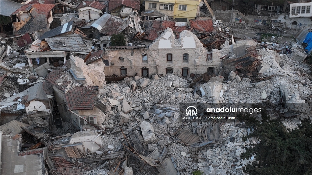 Antakya'daki Rum Ortodoks Kilisesi de depremlerde yıkıldı