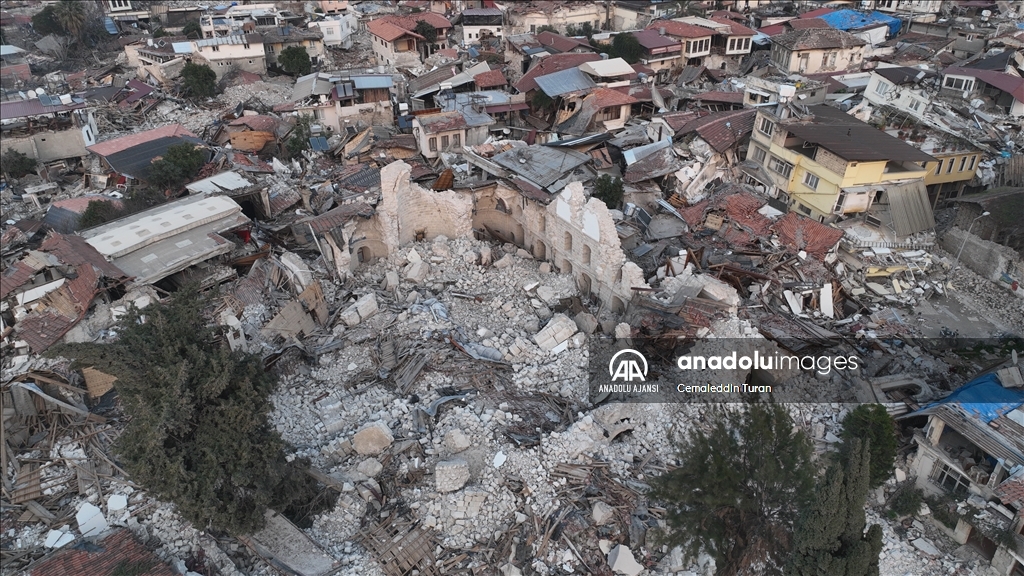 Antakya'daki Rum Ortodoks Kilisesi de depremlerde yıkıldı