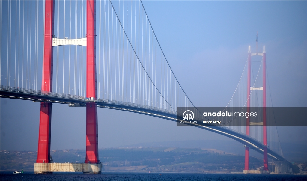 1915 Çanakkale Köprüsü'nün yapı güvenliği yüksek teknolojiyle 24 saat izleniyor