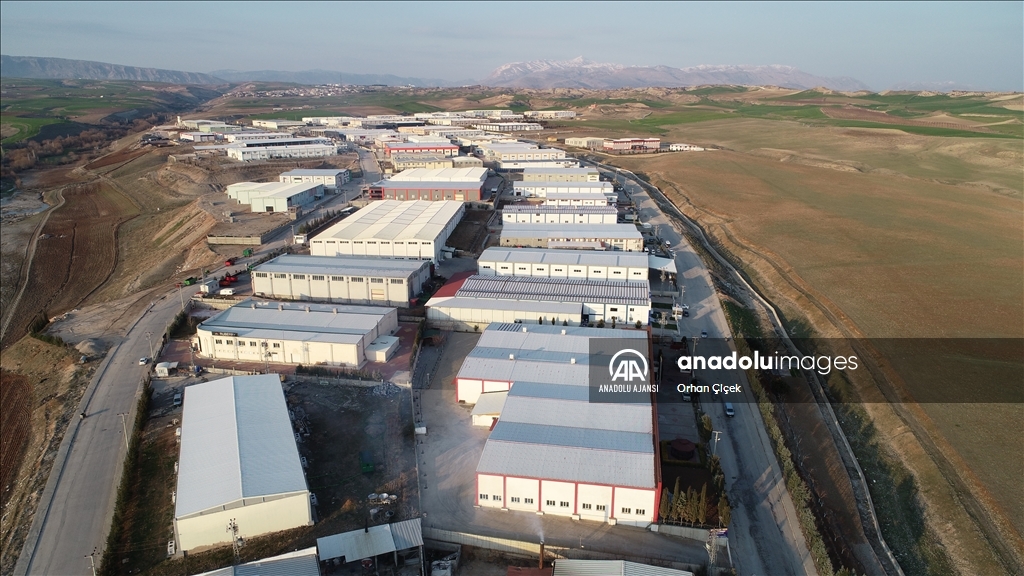 Adıyaman Kahta Organize Sanayi Bölgesi üretime devam ediyor