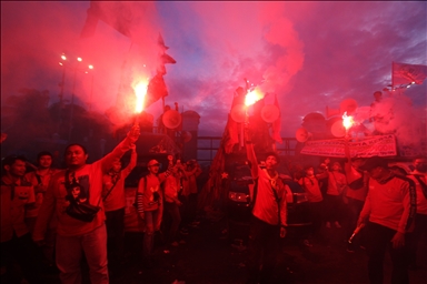 Demonstrasi desak pemerintah cabut Perpu Cipta Kerja