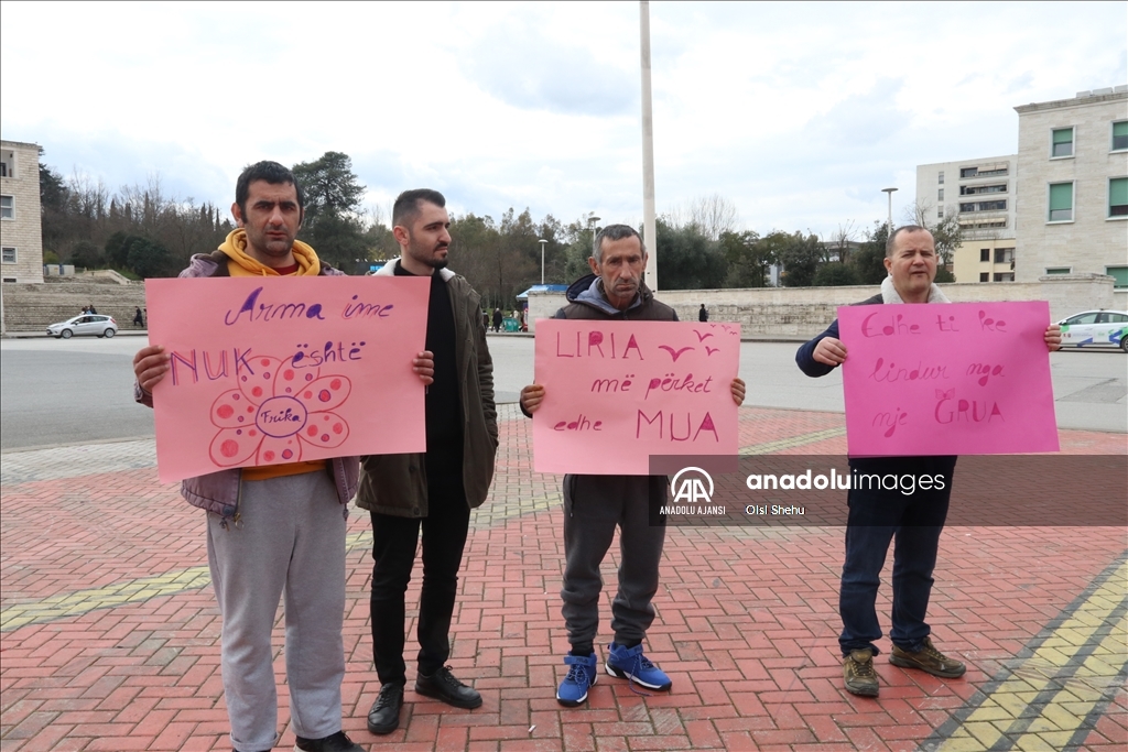 Arnavutluk’ta 8 Mart Dünya Kadınlar Günü dolayısıyla eylem