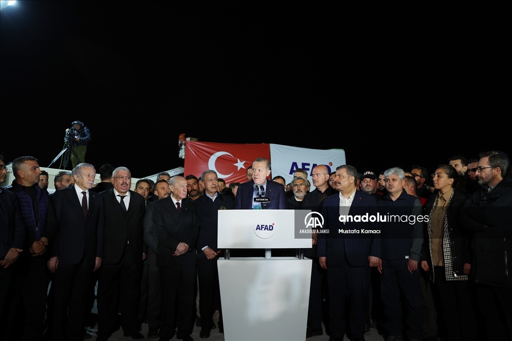 Cumhurbaşkanı Erdoğan, Hatay'da