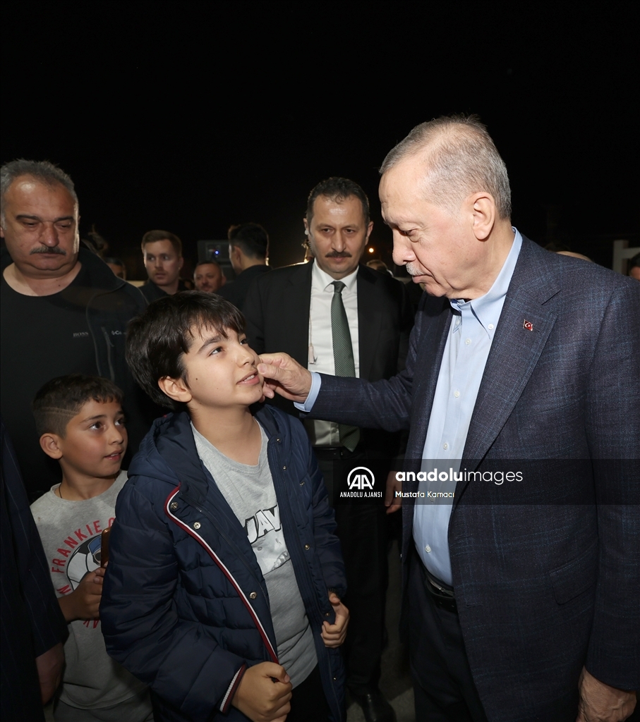 Cumhurbaşkanı Erdoğan, Hatay'da