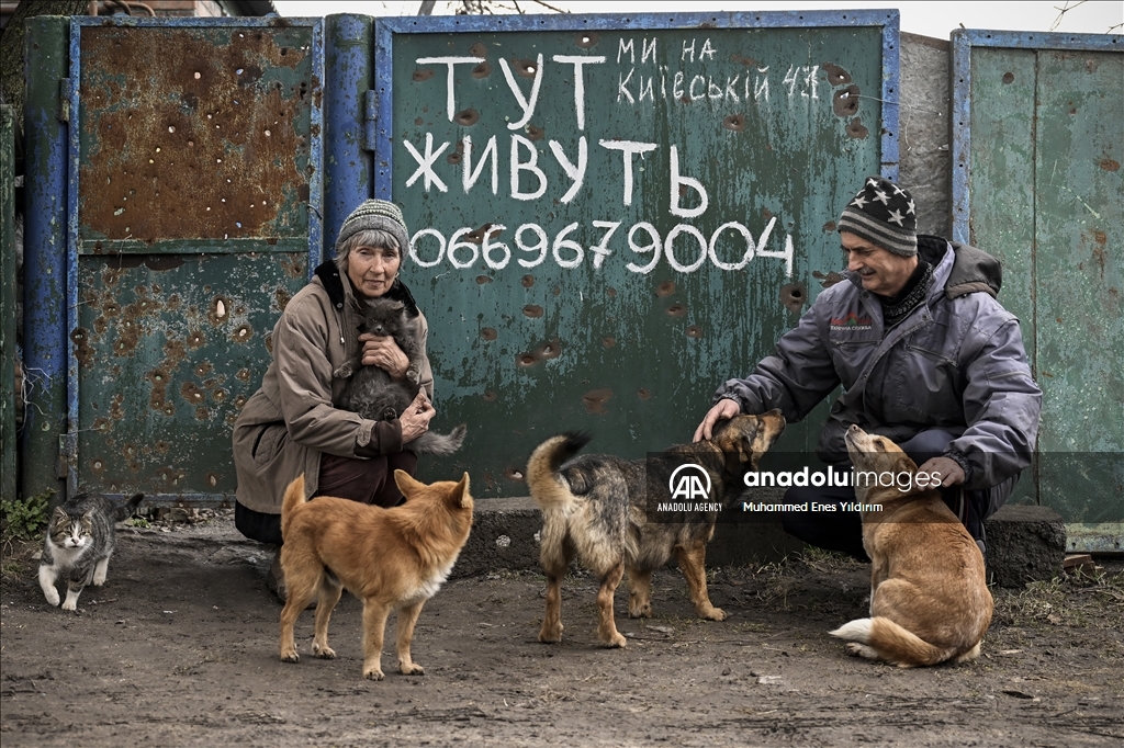 People return to Kamianka village in Ukraine's Kharkiv