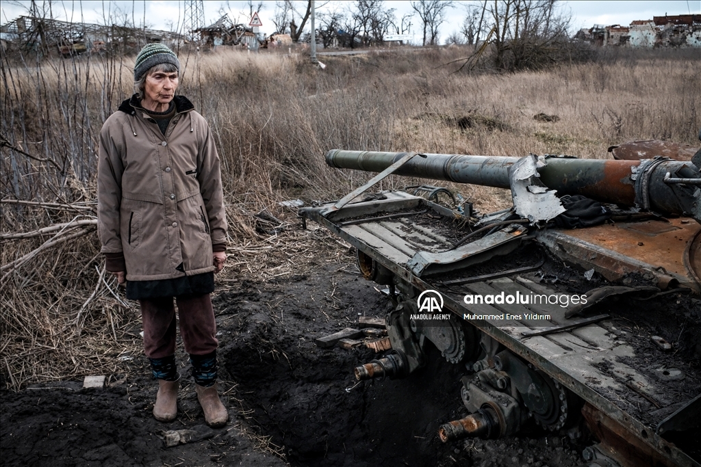 People return to Kamianka village in Ukraine's Kharkiv