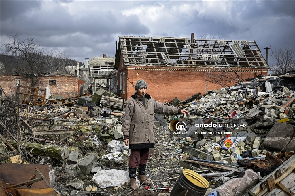 People return to Kamianka village in Ukraine's Kharkiv