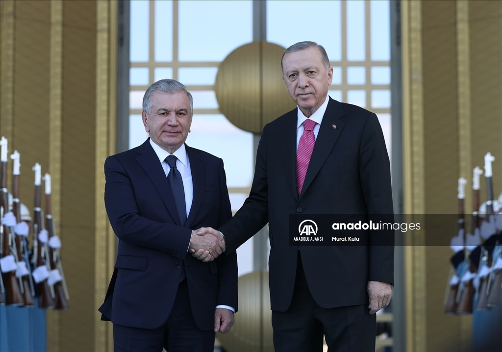 Cumhurbaşkanı Erdoğan, Özbekistan Cumhurbaşkanı Mirziyoyev ile görüştü