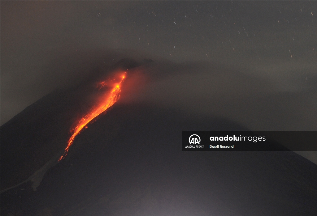 Mount Merapi Eruption in Indonesia