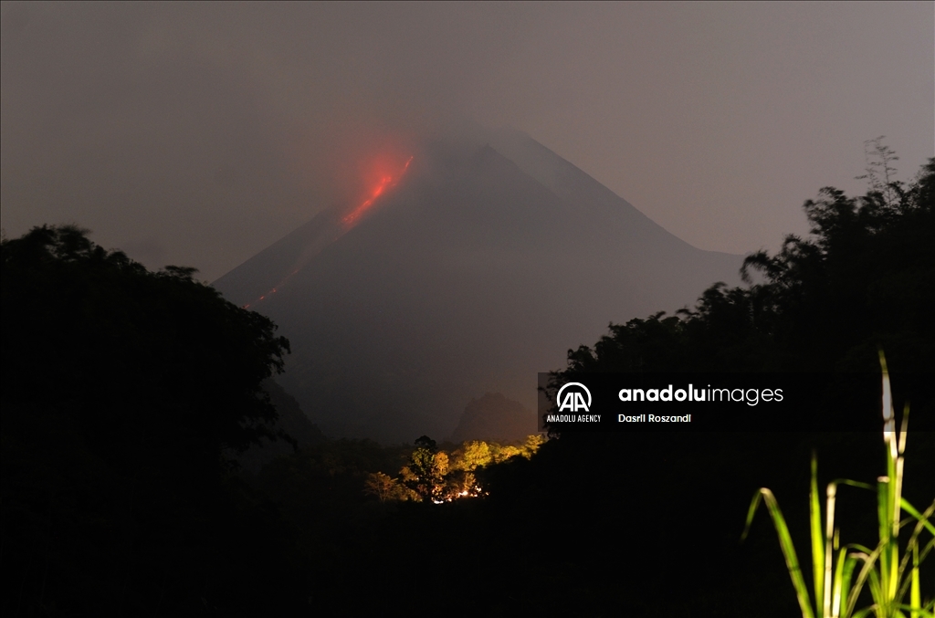 Mount Merapi Eruption in Indonesia