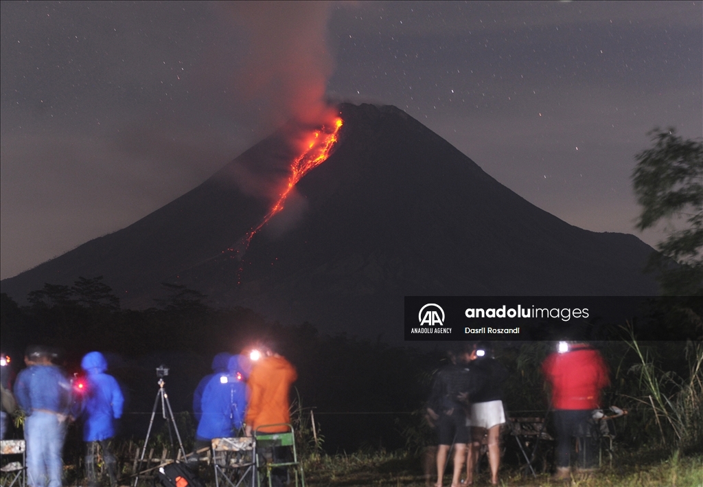 Mount Merapi Eruption in Indonesia