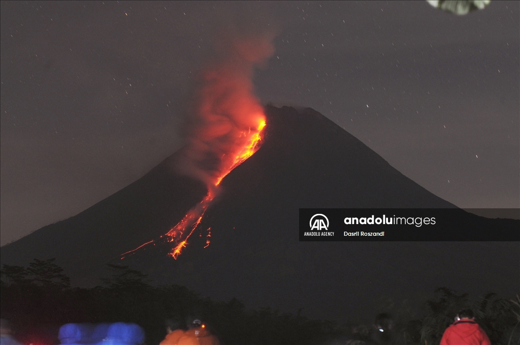 Mount Merapi Eruption in Indonesia