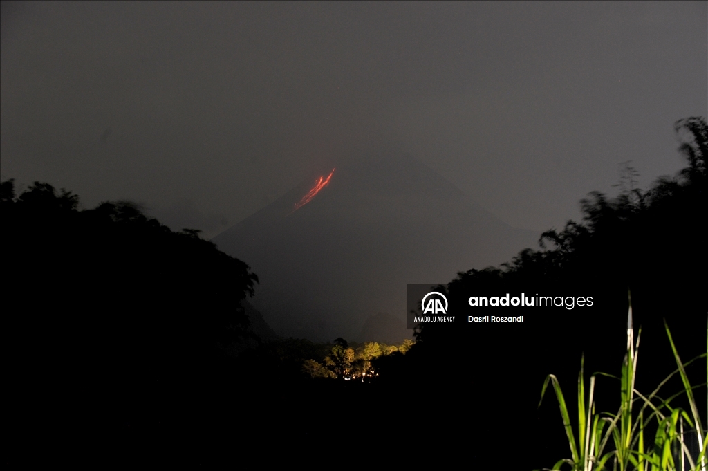 Mount Merapi Eruption in Indonesia