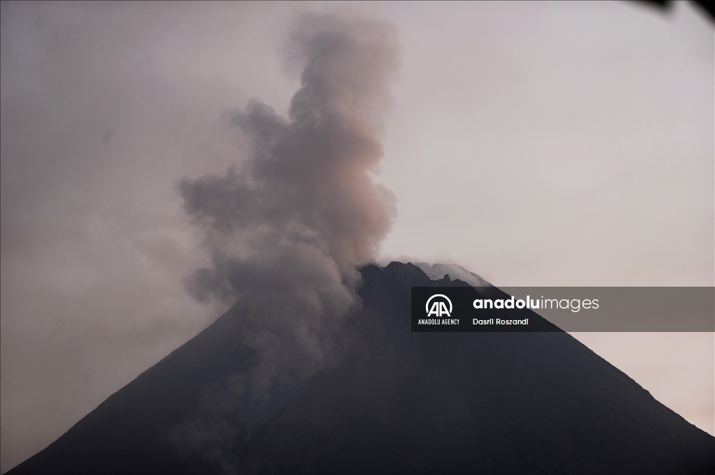 Mount Merapi Eruption in Indonesia