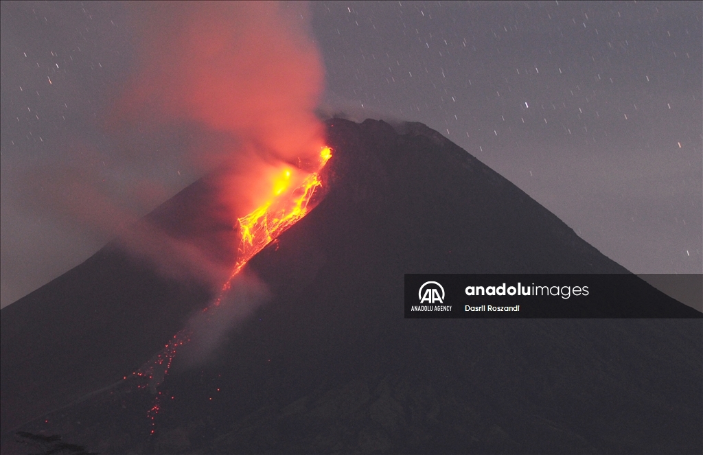 Mount Merapi Eruption in Indonesia