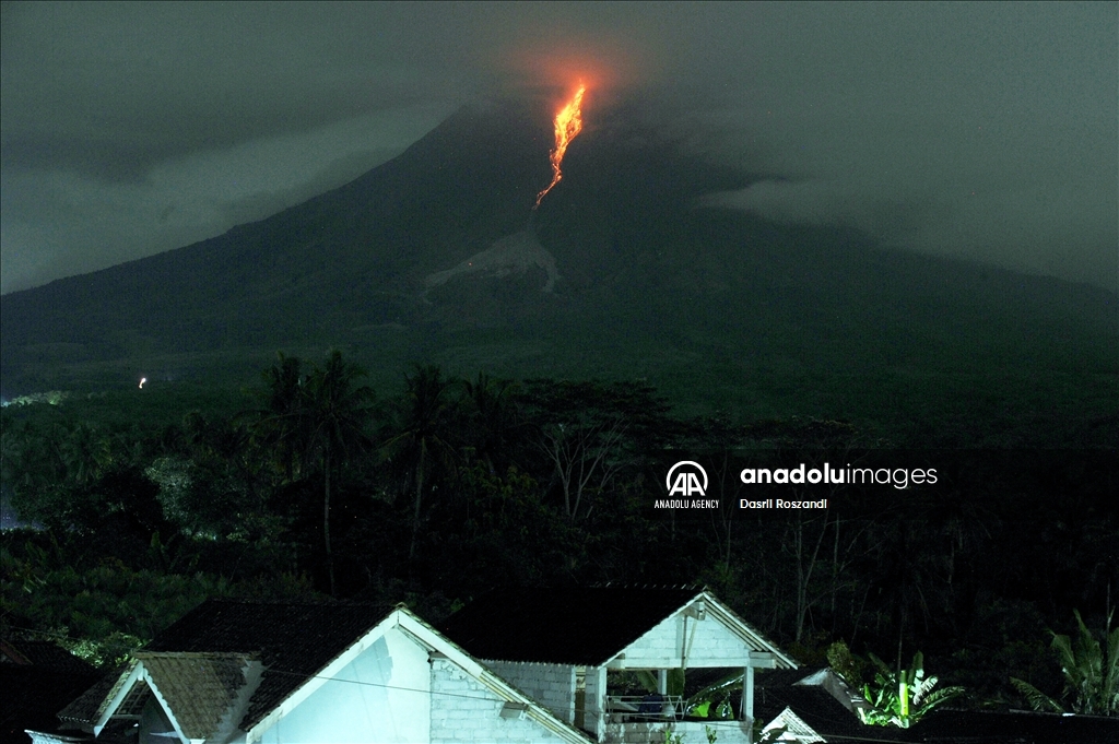 Mount Merapi Eruption in Indonesia