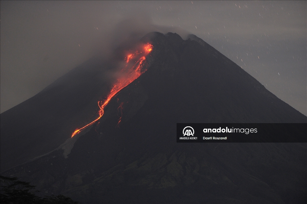 Mount Merapi Eruption in Indonesia