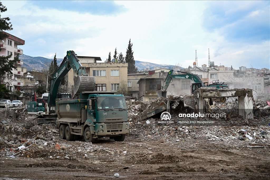 Kahramanmaraş'taki deprem enkazlarından 1,4 milyon ton hafriyat taşındı