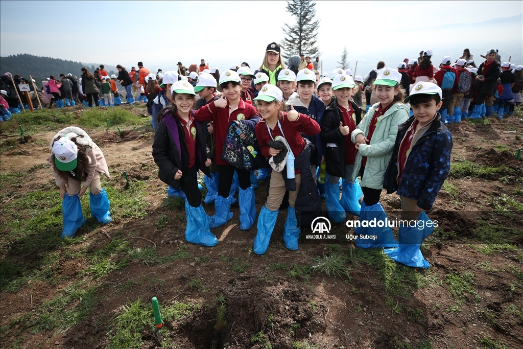 Sakarya'da depremlerde ölenlerin anısına binlerce fidan dikildi