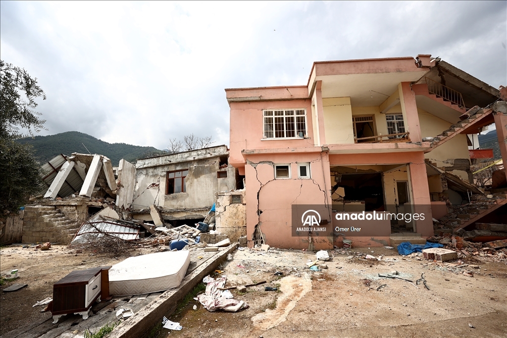 Depremler Hatay'da kırsal Söğüt Mahallesi'nin yarısından fazlasına zarar verdi