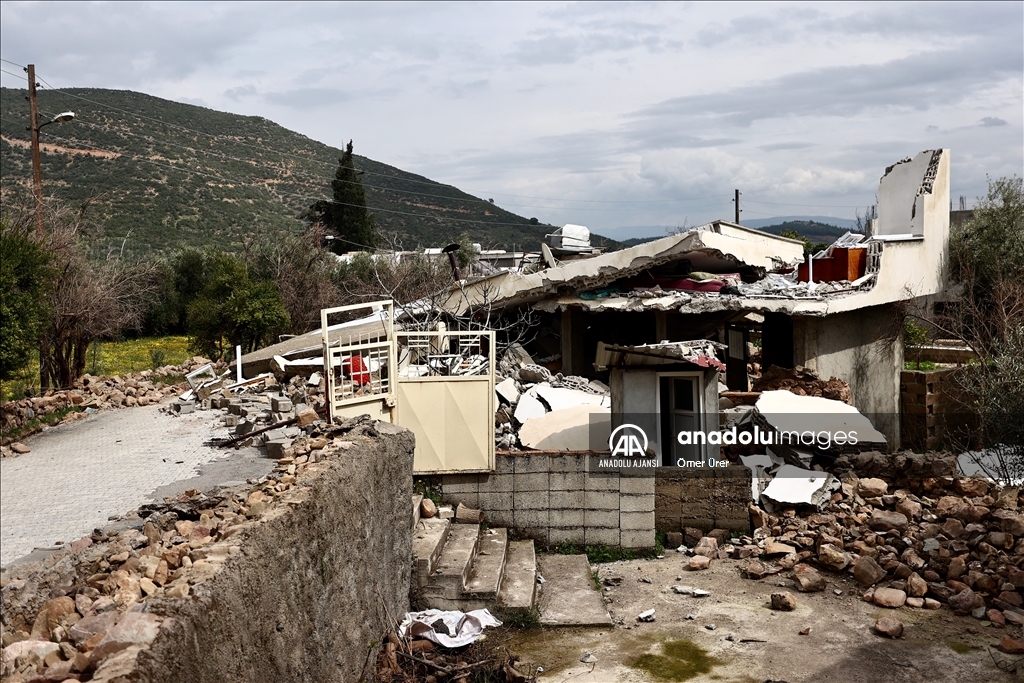 Depremler Hatay'da kırsal Söğüt Mahallesi'nin yarısından fazlasına zarar verdi