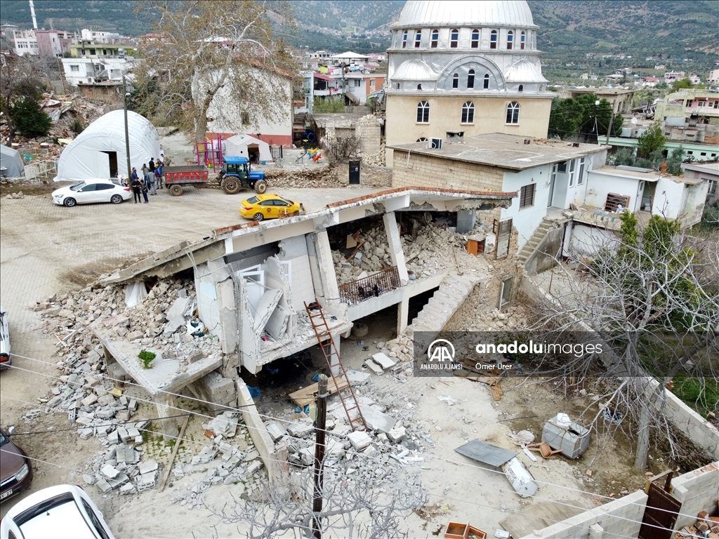 Depremler Hatay'da kırsal Söğüt Mahallesi'nin yarısından fazlasına zarar verdi