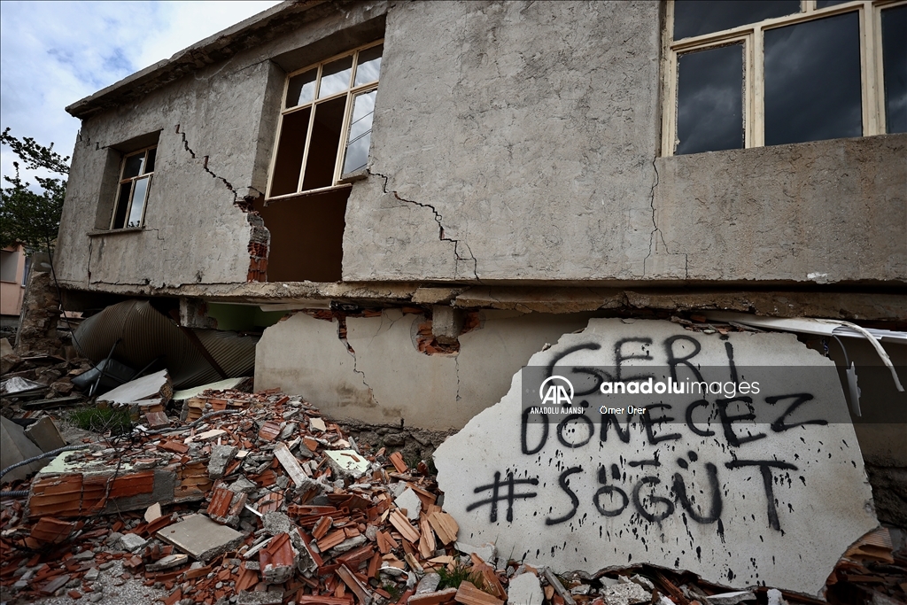 Depremler Hatay'da kırsal Söğüt Mahallesi'nin yarısından fazlasına zarar verdi