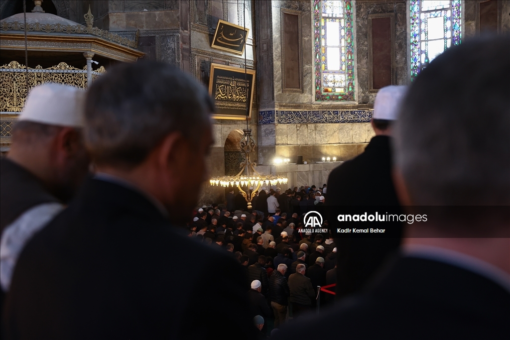 First Friday prayer of Ramadan in Hagia Sophia Grand Mosque