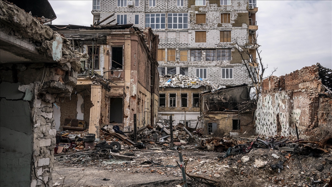 Ukrayna'nın Harkiv bölgesinde savaşın izleri