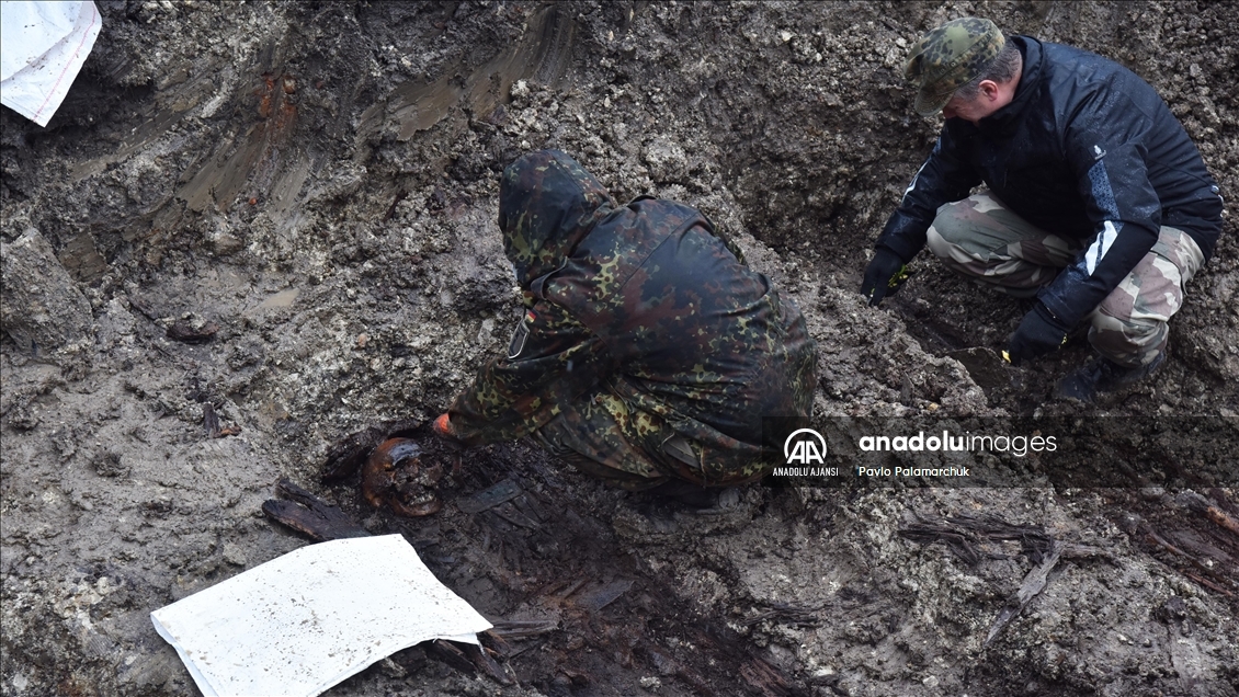 Lviv'de 1.Dünya Savaşı'nda hayatını kaybeden askerlerin mezarı bulundu