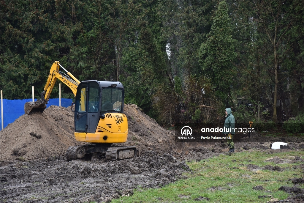Lviv'de 1.Dünya Savaşı'nda hayatını kaybeden askerlerin mezarı bulundu