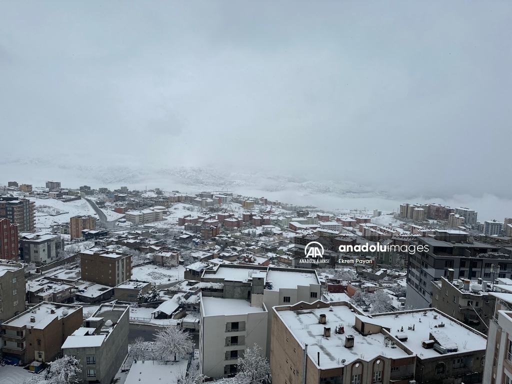 Diyarbakır, Şırnak ve Siirt'te kar etkili oldu