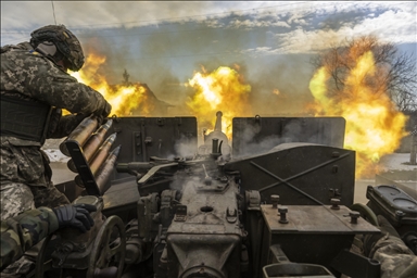 Soldados ucranianos durante un ataque en Bakhmut, Ucrania