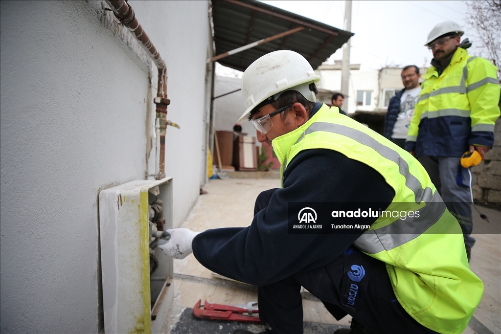 Kahramanmaraş'ta hasarsız ve az hasarlı binaların tamamına doğal gaz verildi