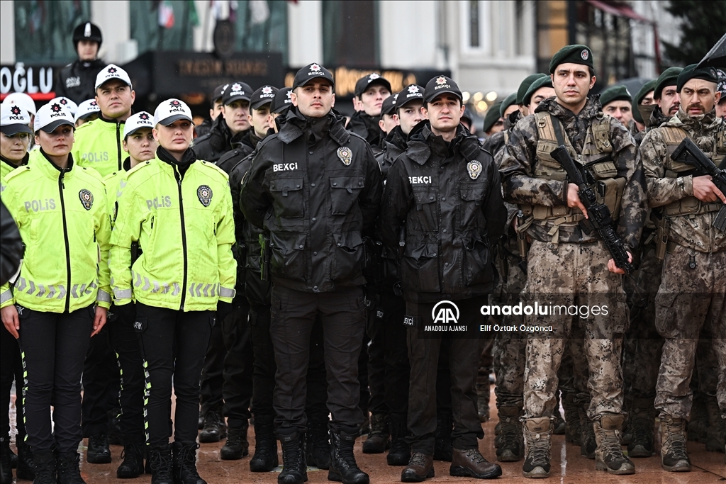 Türk Polis Teşkilatının kuruluşunun 178. yıl dönümü Taksim'de kutlandı