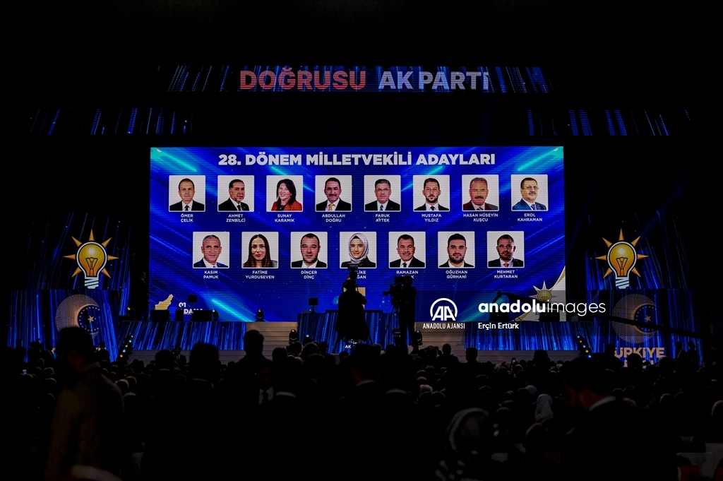 AK Parti Seçim Beyannamesi ve Milletvekili Aday Tanıtım Toplantısı