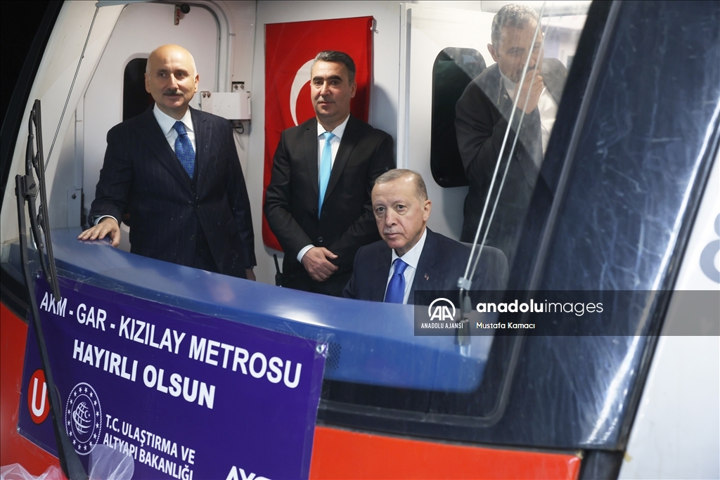 Cumhurbaşkanı Erdoğan, AKM-Gar-Kızılay Metro Hattı'nın Açılış Töreni'ne katıldı