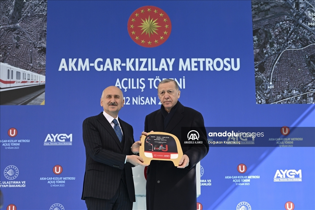 AKM-Gar-Kızılay Metro Hattı'nın Açılış Töreni