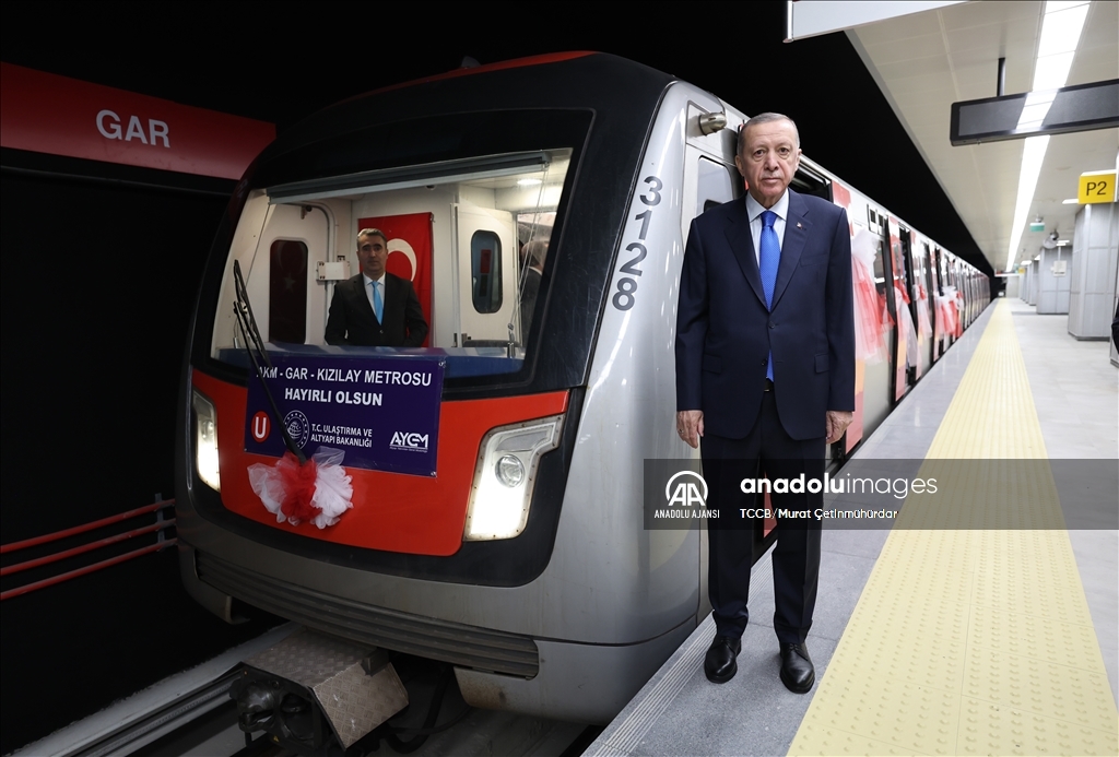 Cumhurbaşkanı Erdoğan, AKM-Gar-Kızılay Metro Hattı'nın Açılış Töreni'ne katıldı