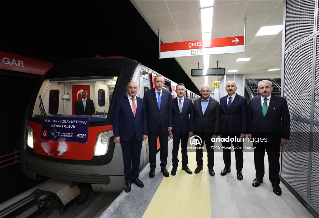 Cumhurbaşkanı Erdoğan, AKM-Gar-Kızılay Metro Hattı'nın Açılış Töreni'ne katıldı