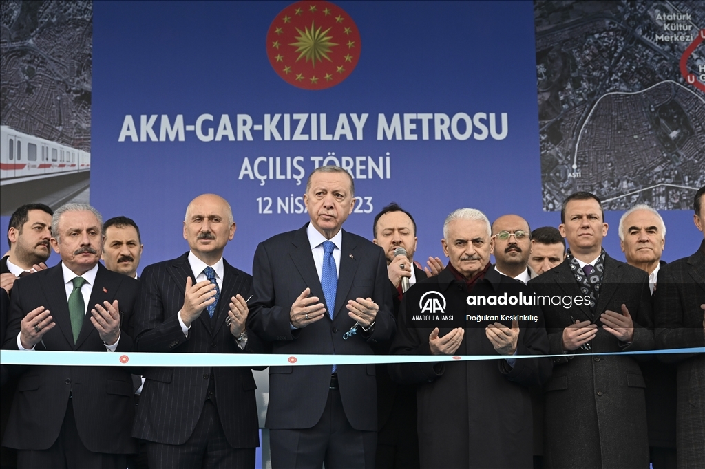 AKM-Gar-Kızılay Metro Hattı'nın Açılış Töreni