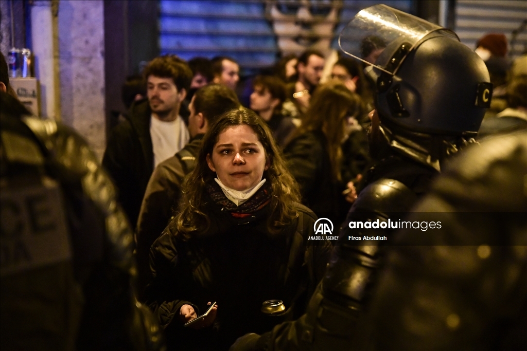 Pension reform demonstrations in Paris
