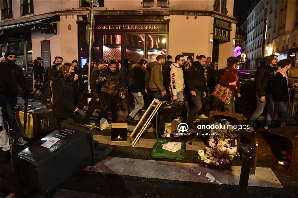 Pension reform demonstrations in Paris