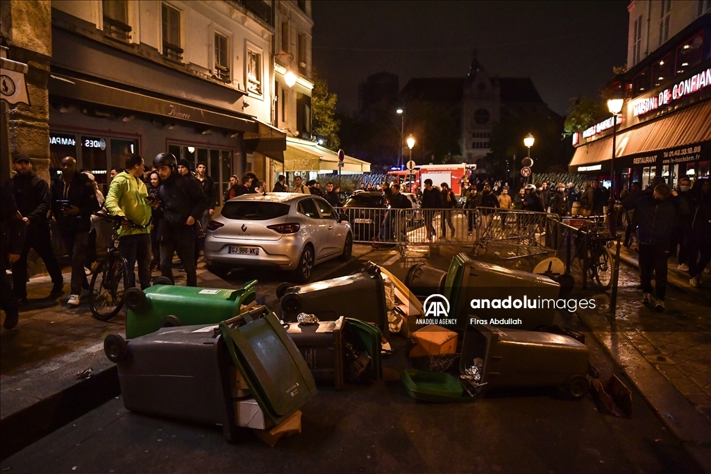 Pension reform demonstrations in Paris