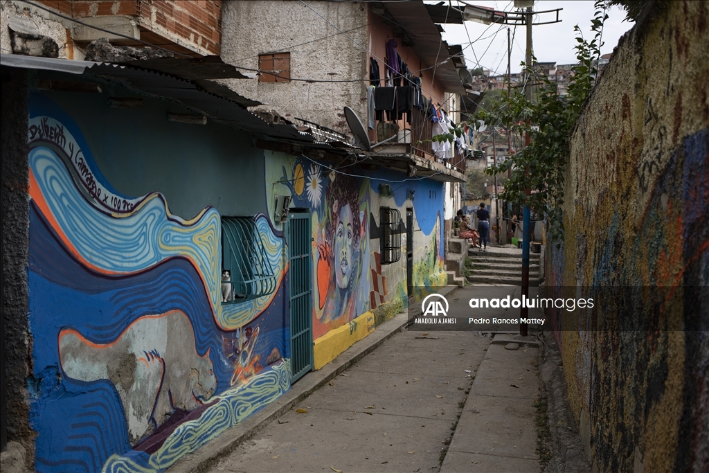 Venezuela’nın başkenti Karakas'taki sokak sanatları