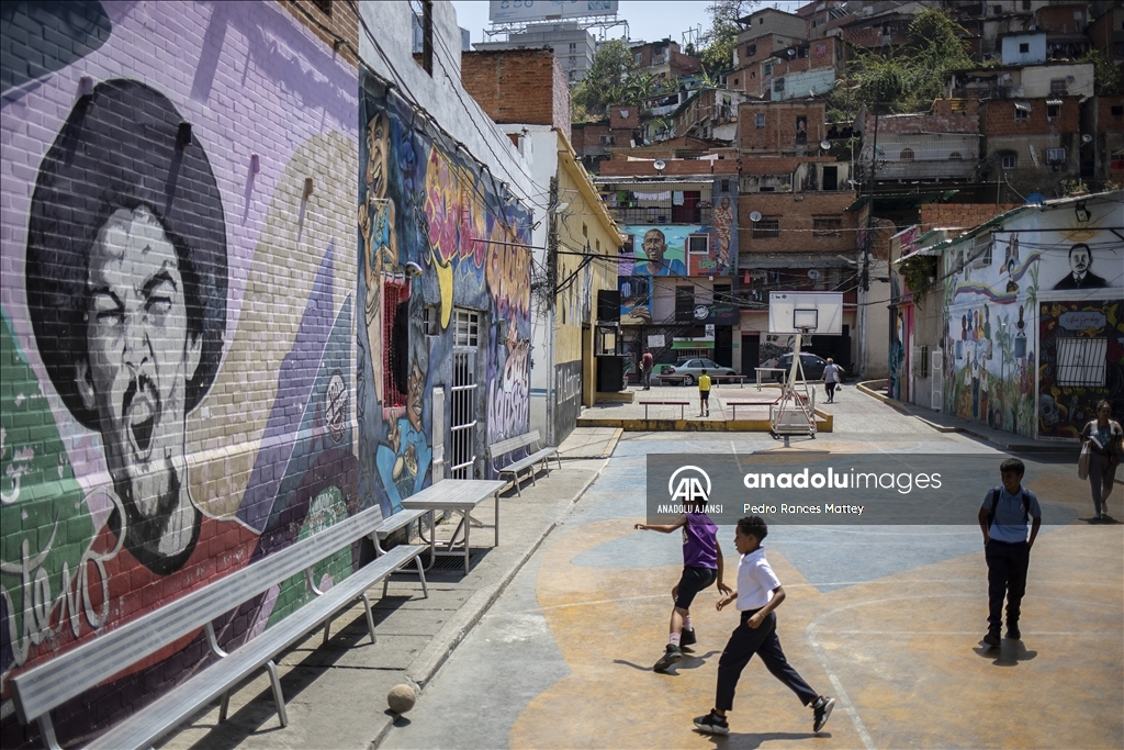 Venezuela’nın başkenti Karakas'taki sokak sanatları