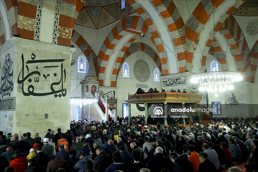 Edirne'de bayram namazı kılındı