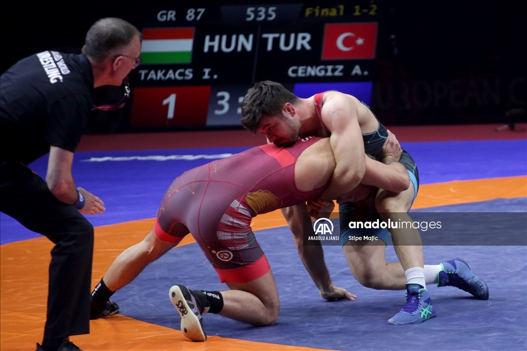 Milli güreşçi Ali Cengiz, Avrupa Şampiyonası'nda gümüş madalya kazandı