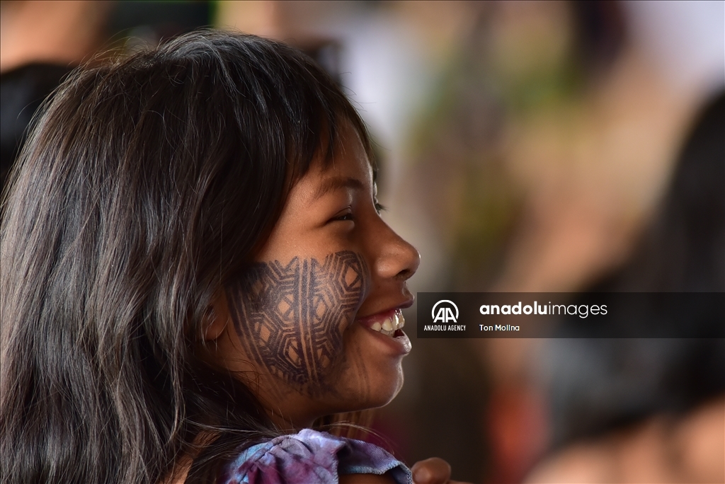 Indigenous peoples take part in 19th Terra Livre Camp in Brasilia, Brazil to defend rights, demarcation of their lands